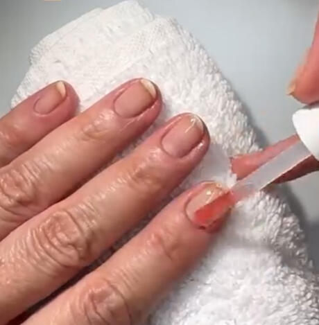 Nail hydration routine using manucurist Rescue Kit for healthy nails and cuticles.